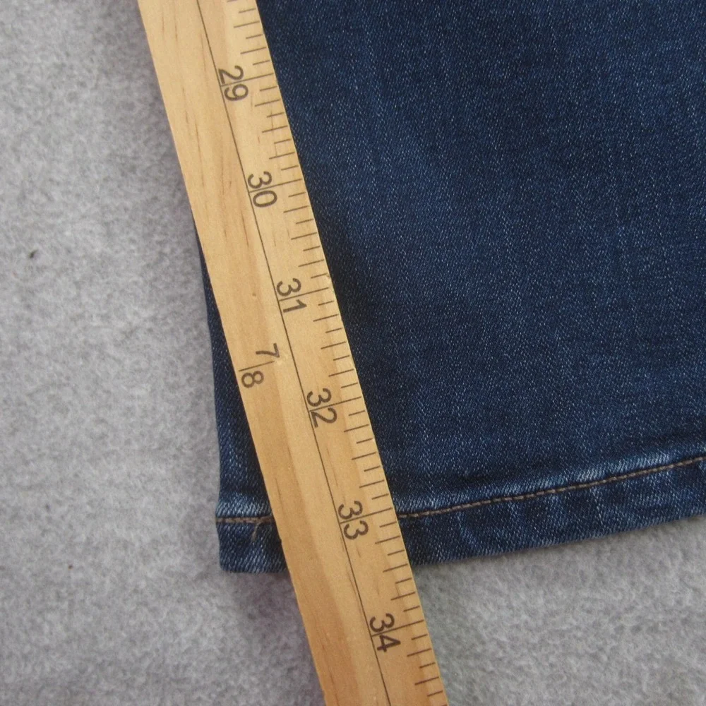 Paige Jeans Mens 30 (31x33.5) Federal Slim Straight Stretch Dark Wash Denim READ